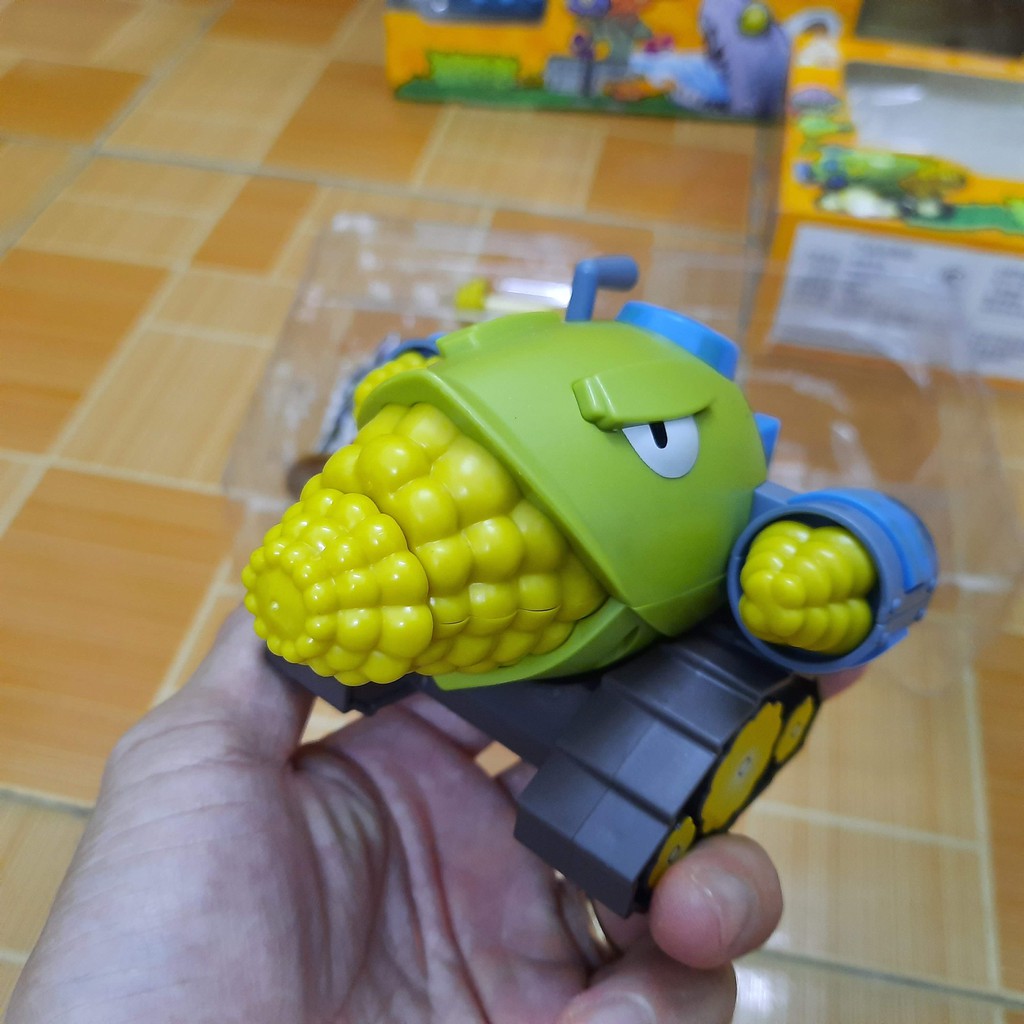 Đồ chơi Plants vs Zombies mô hình máy bắn ngô đồ chơi trẻ em hoa quả nổi giận