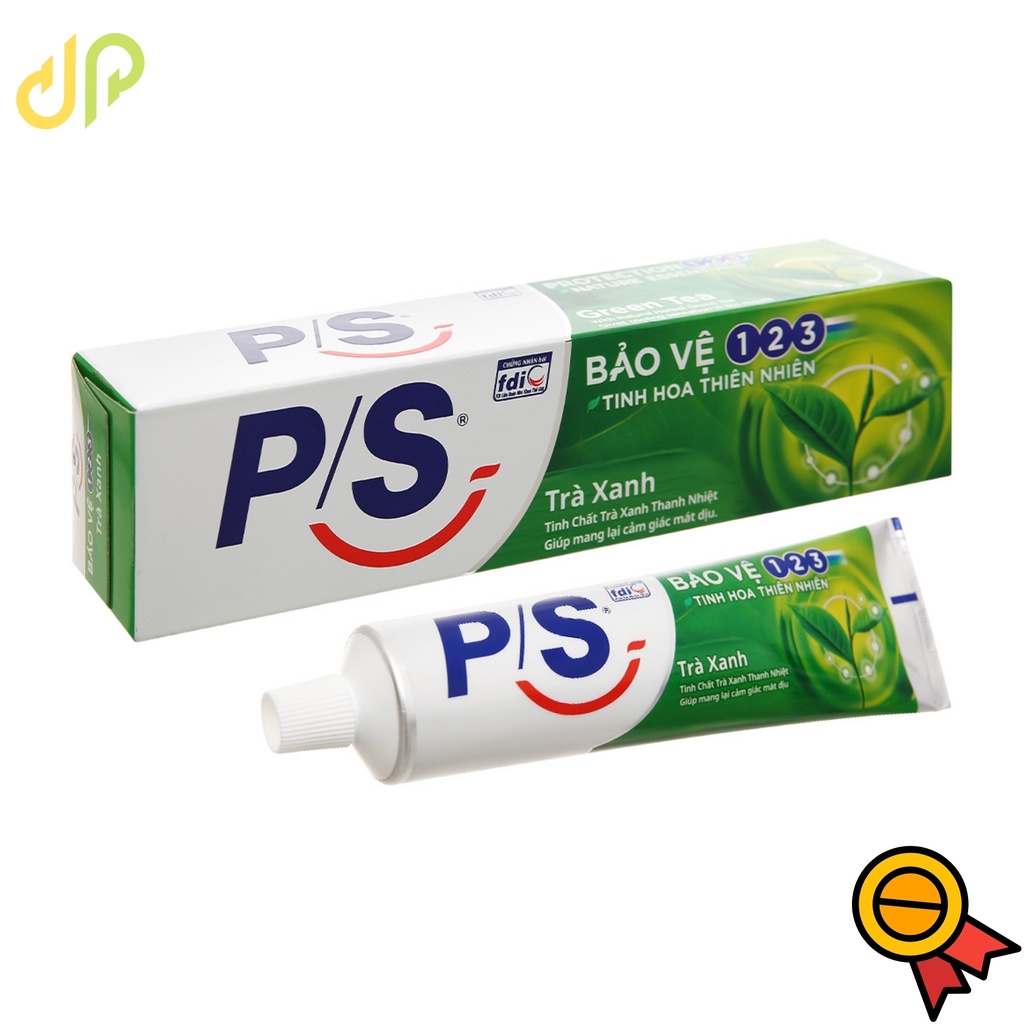 Kem đánh răng P/S bảo vệ 123 và trà xanh 180gr