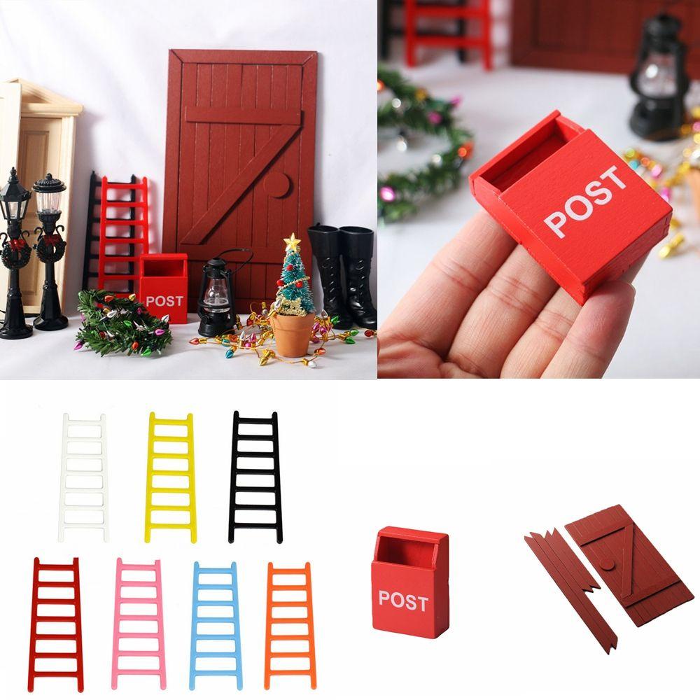 FASHYUNER Thang Gỗ Mini Trang Trí Sân Vườn