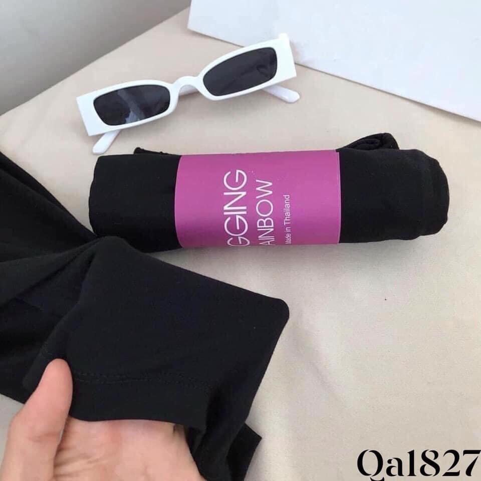 Quần Legging Lửng Rainbow Nữ ♥ Sooc body dáng ôm cạp cao màu đen trẻ trung năng động Ulzzang SIÊU ĐẸP ♥ | BigBuy360 - bigbuy360.vn