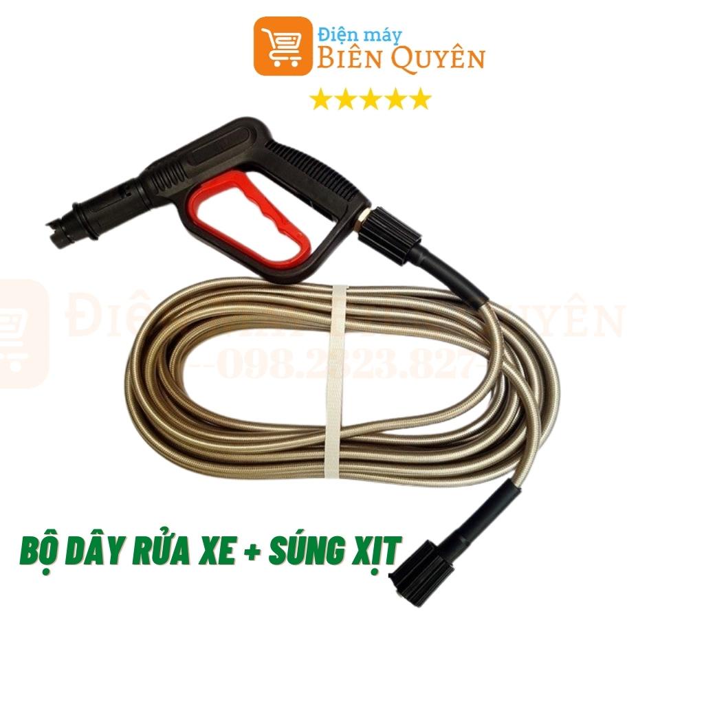 Bộ dây 10M-15M-20M-30M, dây rửa xe và súng xịt - súng rửa xe áp lực cao ren 22mm