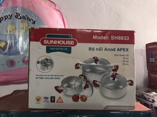 Bộ xoong nồi sunhouse