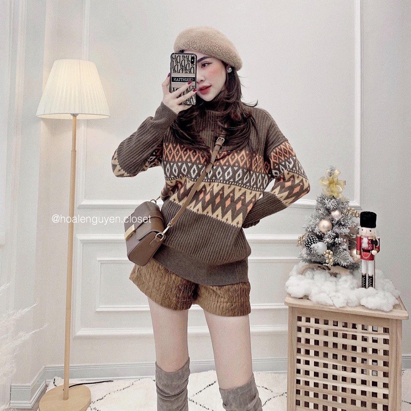 BÁN SỈ ÁO LEN CỔ LỌ HÌNH THỔ CẨM CHO NỮ | BigBuy360 - bigbuy360.vn