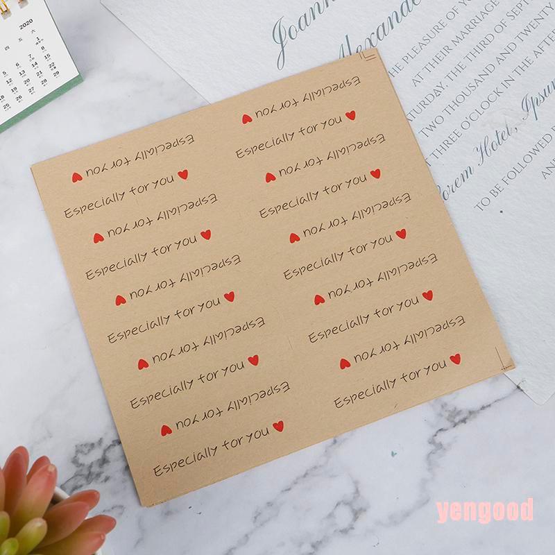 Set 100 Sticker Giấy Kraft In Chữ Best For You To Trang Trí