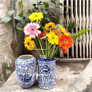 Lọ hoa dây hàng vẽ tay Bát Tràng