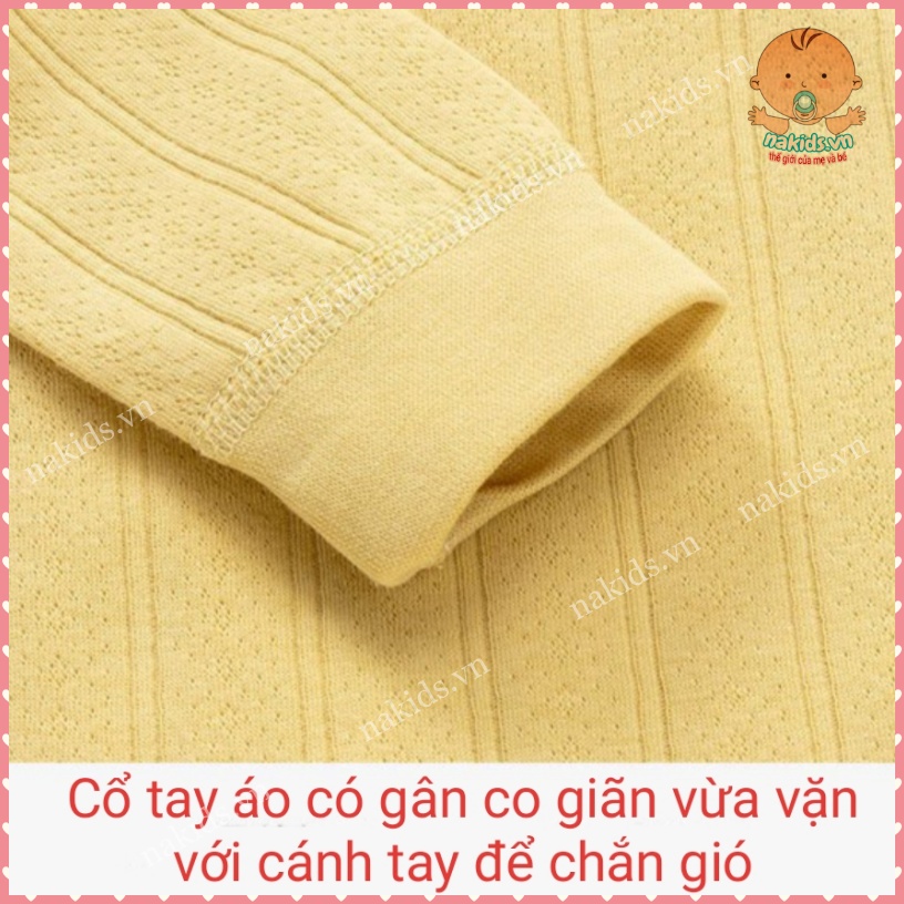Body Dài Tay Cho Bé Sơ Sinh Hàng Quảng Châu Từ 3 - 10Kg hình CÁNH TIÊN Chất Liệu 100% ORGANIC COTTON