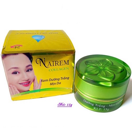 Kem dưỡng trắng mịn da Nairem Collagen 8g và 13g