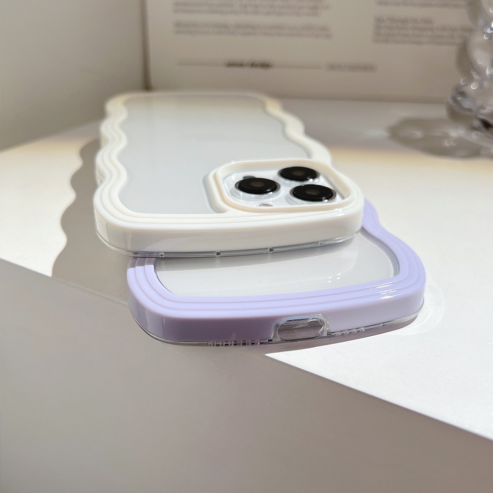 Ốp lưng iphone Ốp Điện Thoại Họa Tiết Gợn Sóng Cho iphone13pro Max iPhone 12 11/Promax/X/Xs/13/Pro/Max RK CASE-III