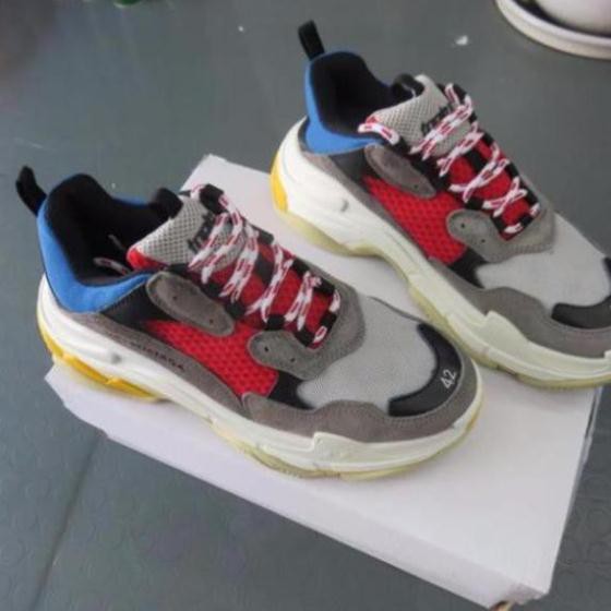 Giày Balenciaga Triple S Xanh Đỏ Cực Đẹp -A122 ' :; " : 2021 ' " ˇ < ₛ :