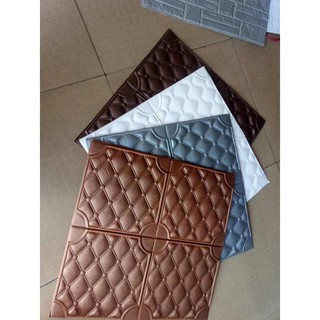 TẤM XỐP DÁN TƯỜNG 3D GIẢ DA HOA VĂN CỔ ĐIỂN SANG TRỌNG ĐẸP CÁCH ÂM CÁCH NHIỆT CHẤT LƯỢNG CAO