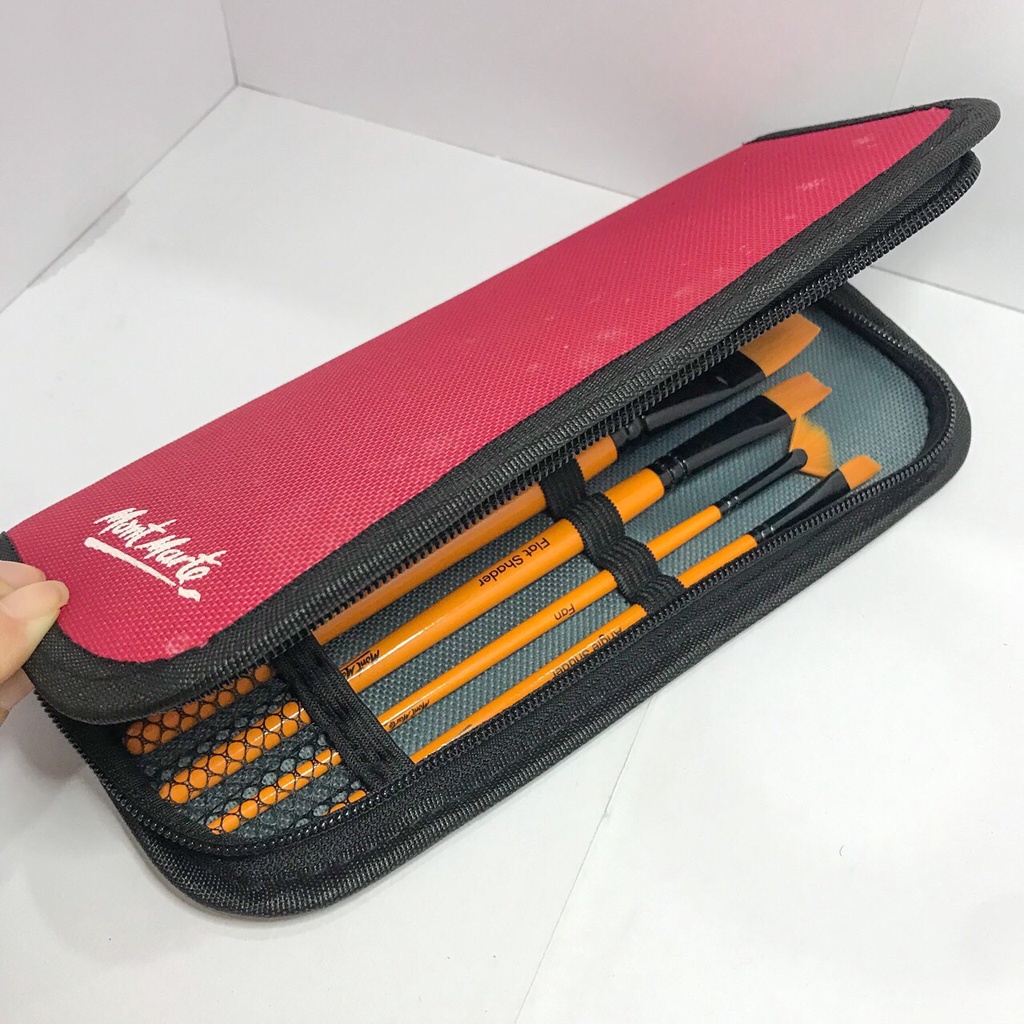 [Mã LIFEBOOK1 giảm 30K đơn 150K] SET CỌ VẼ KÈM VÍ MONT MARTE (Brush in Wallet 11PC)