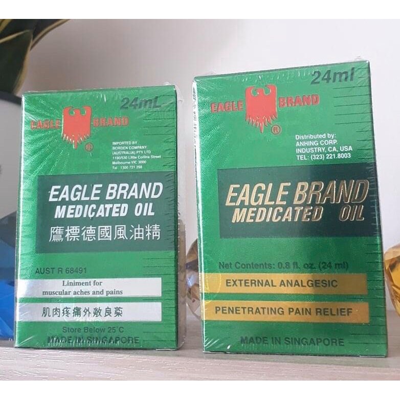 Dầu gió xanh Eagle Brand Medicated Oil - 24ml