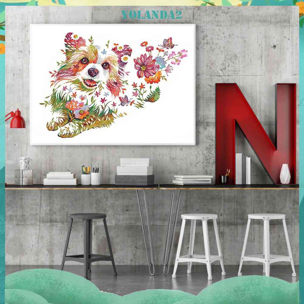 Tranh Thêu Chữ Thập DIY 11CT Vải Cotton Hình Động Vật