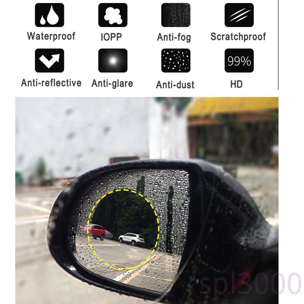 1 Cặp Miếng Dán Kính Chiếu Hậu Xe Hơi Chống Nước Chống Trầy Xước