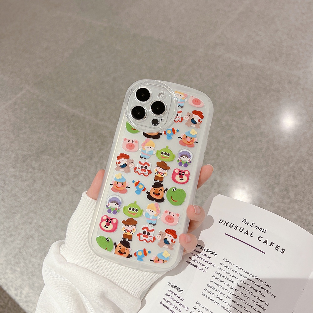 ốp iphone Mô hình nhãn dán TPu Silicone Case Điện thoại iPhone 11 Pro Max X Xr Xs 7 8 14 Plus Se 2020 12 pro max 13