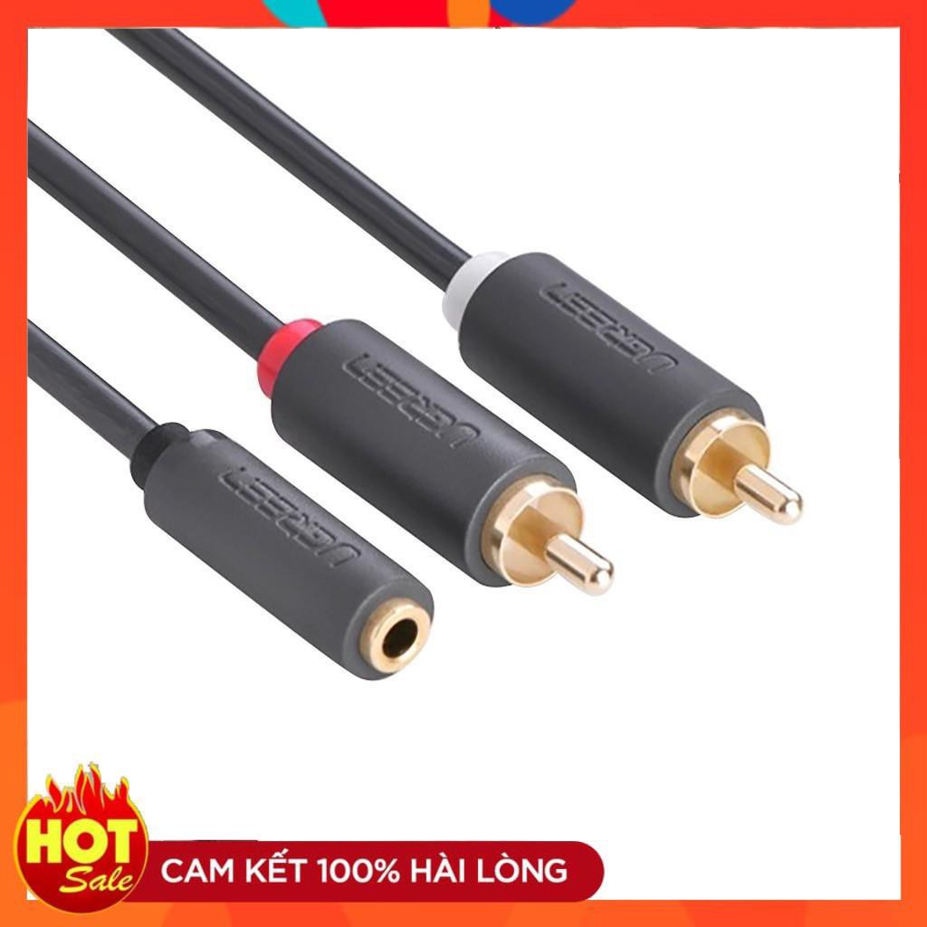 [Chính Hãng] Cáp 3.5mm âm sang 2 RCA dương UGREEN 10561- bảo hành 18 tháng chính hãng