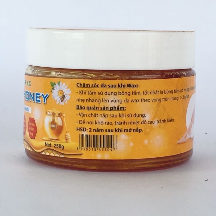 Wax tẩy lông an lành Calli Honey tặng kèm giấy + que wax - WCH