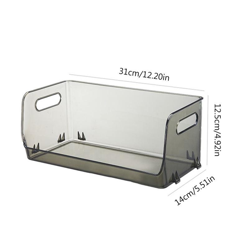 Ngăn Kéo Tủ Lạnh Trong Suốt Có Tay Cầm Bằng Nhựa Tiện Dụng Cho Nhà Bếp