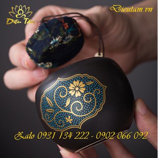 Bộ ấm trà có túi da đựng cao cấp