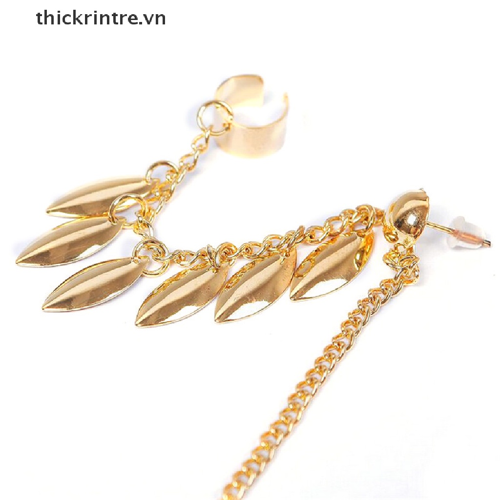 1 Khuyên Vành Tai Hình Chiếc Lá Thời Trang Dành Cho Nữ