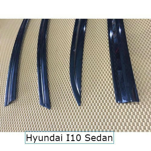 Phụ kiện i10 Sedan Vè che mưa nhựa đen, loại dày