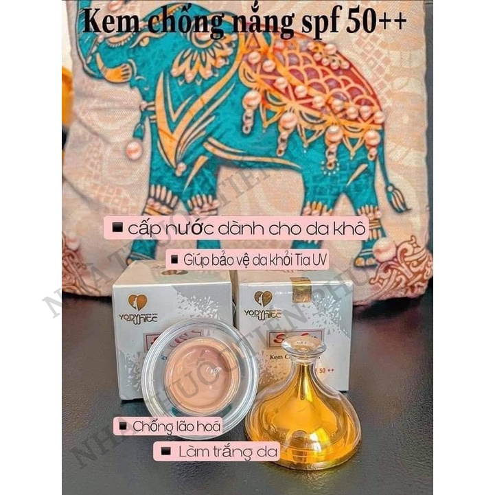 Kem chống nắng Su Su SPF 50++ dành cho da khô Yody White Phương Anh Hộp 10G