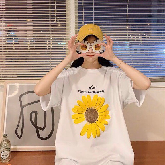 Áo Thun Tay Lỡ Hoa Cúc Siêu Hot - Form Rộng Freesize | BigBuy360 - bigbuy360.vn