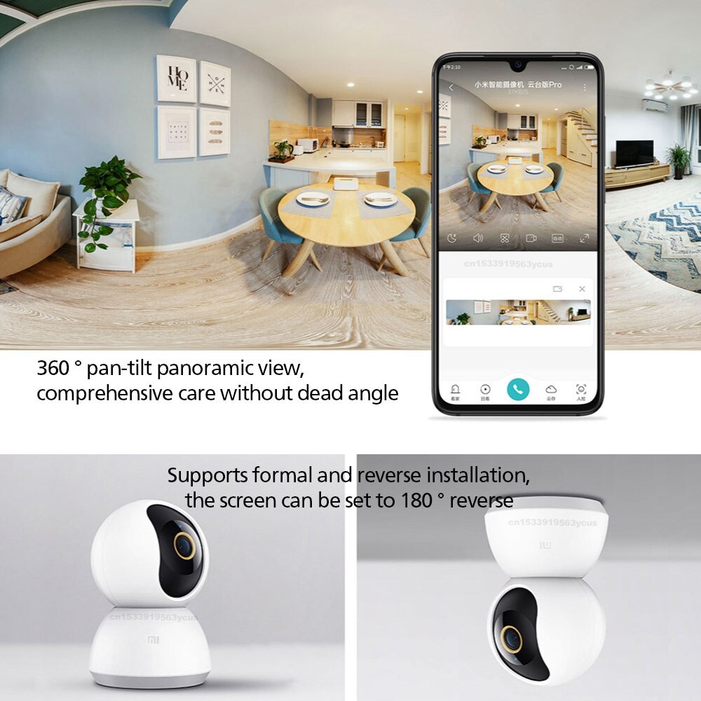 Camera IP giám sát Xiaomi Mijia xoay 360độ 2K