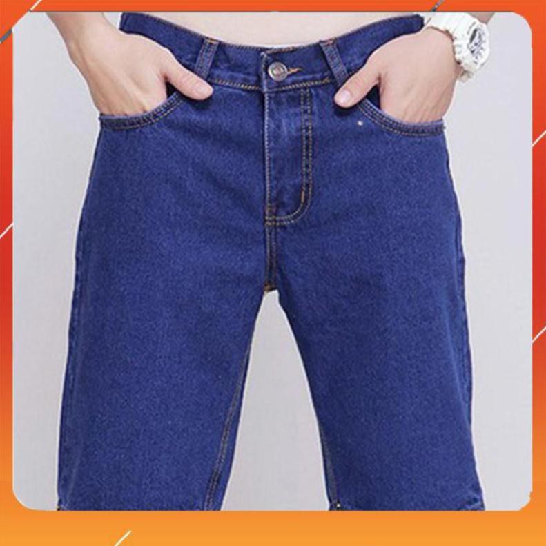 Quần short jean nam đơn giản (3 màu, ống suông) - có size 28-36 (50-90kg)