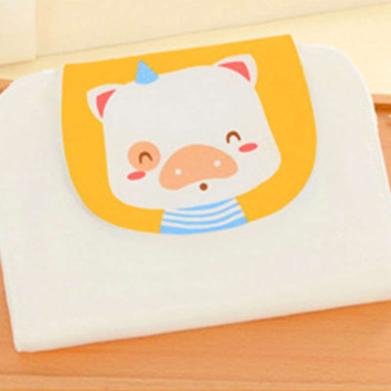 Khăn Cotton Mỏng Mềm Thấm Hút Mồ Hôi In Họa Tiết Hoạt Hình Cho Bé Sơ Sinh