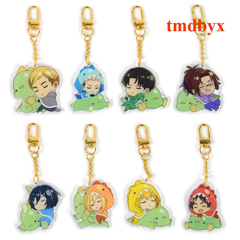 Móc Khóa Nhựa Acrylic Hình Nhân Vật Hoạt Hình Anime Attack On Titan