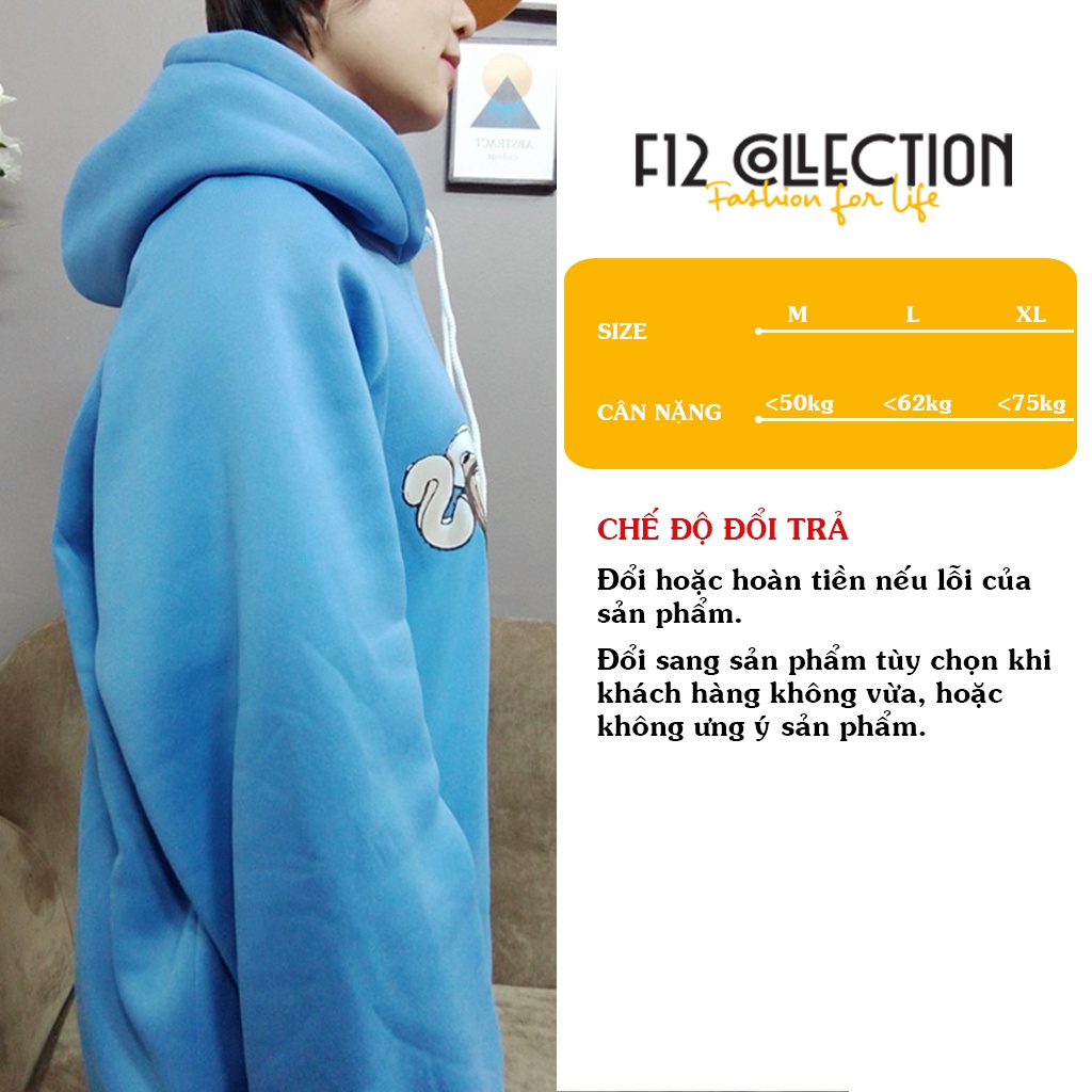 Áo hoodie nữ cute có mũ WHOOPS nỉ bông dài tay đẹp giá rẻ F12 Collection HD006 | BigBuy360 - bigbuy360.vn