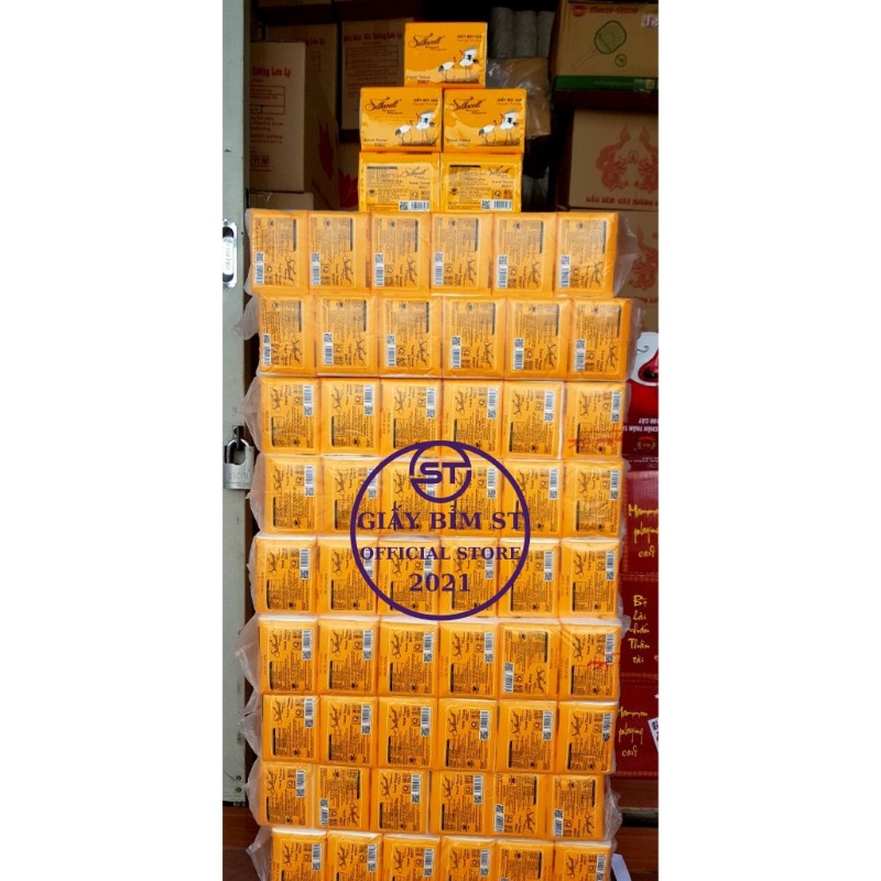 2 gói Giấy ăn Silkwell sếu 100 tờ 3 lớp gói nhỏ bỏ túi, không tẩy trắng hàng chính hãng