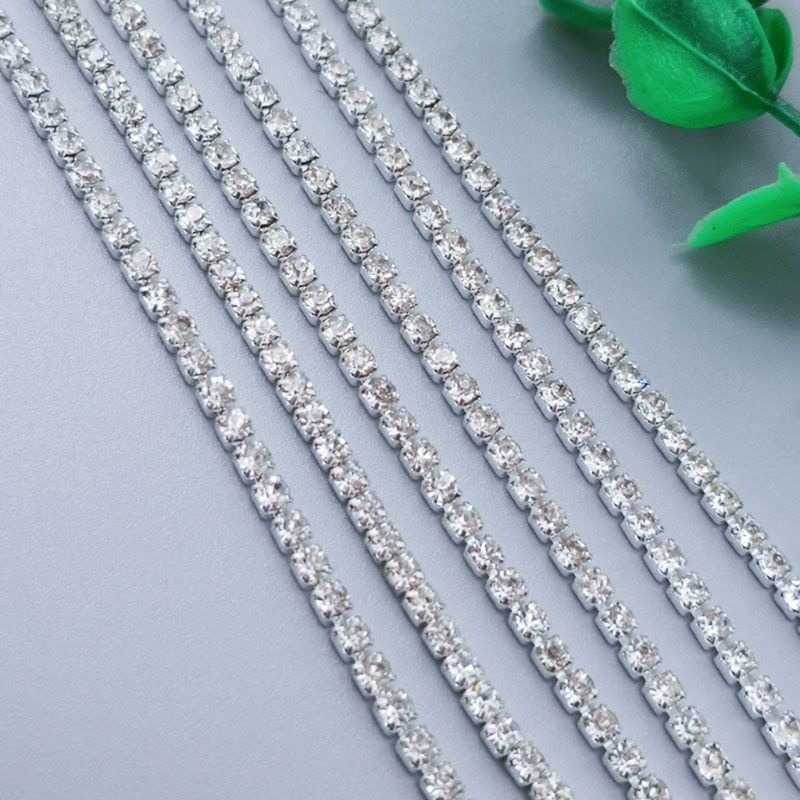 Dây Xoàn Chấu 1 mét đá chấu đính kết phụ kiện trang phục, làm trang sức