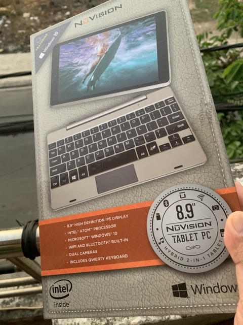 Laptop 2 trong 1 NUVISION TM890 màn hình cảm ứng 8.9 inch 2GB RAM 32GB Fullbox - Tặng kèm dock bàn phím chính hãng | BigBuy360 - bigbuy360.vn