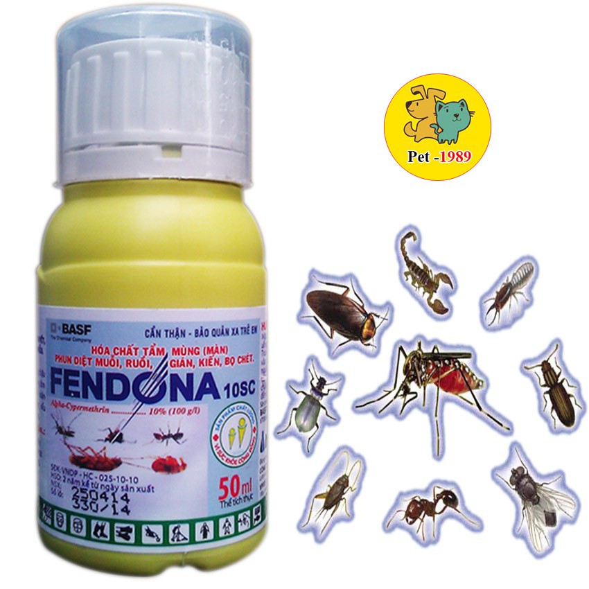 Fendona diệt muỗi và côn trùng 50ml Pet-1989