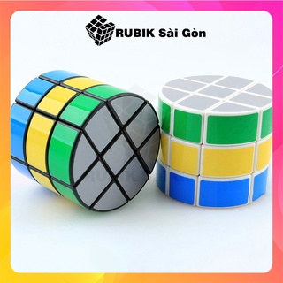 Rubik biến thể cylinder 3 layer cheese wheel cube rubic hình trụ 3x3 lạ mắt xoay trơn mượt mà giá rẻ