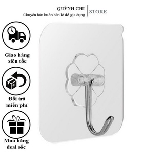 Móc Dán Tường Loại 1 Trong Suốt Siêu Chịu Lực, Bám Chắc Tốt Chịu Lực Cao lên Đến 50 KG, Dễ Sử Dụng