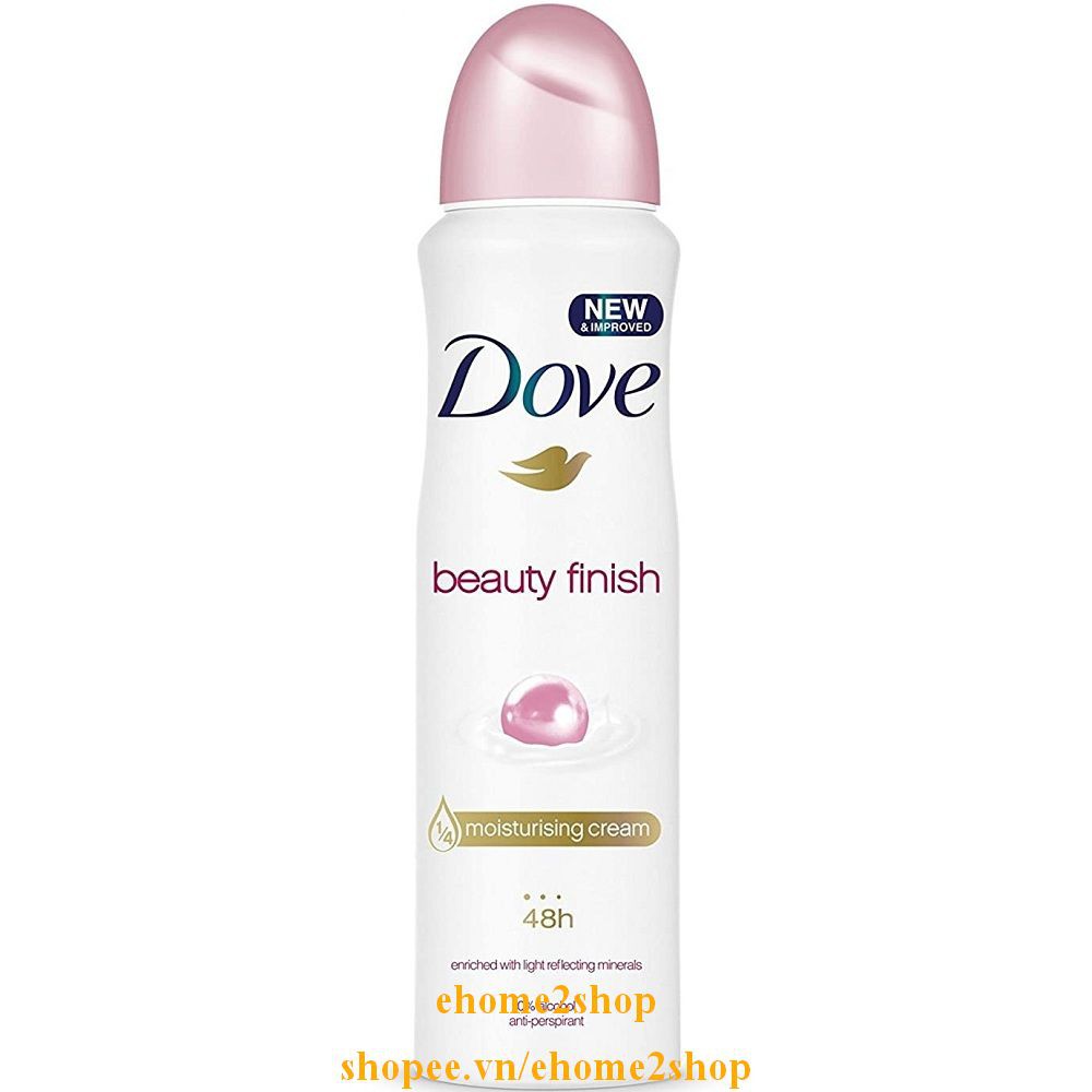 Xịt Khử Mùi Nữ 150Ml Dove Beauty Finish, shopee.vn/ehome2shop.