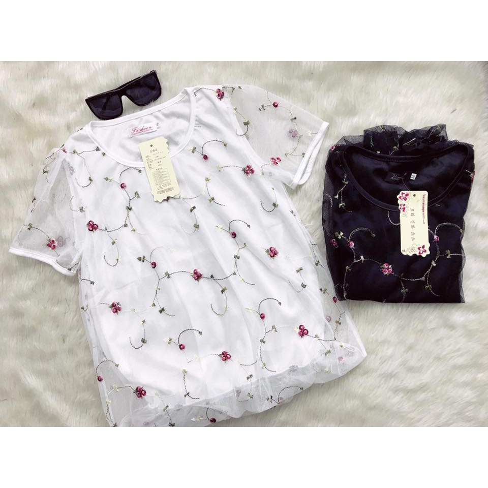 Bán sỉ Sơ mi voan lưới thời trang SMNL13 ❤️FREE SHIP❤️