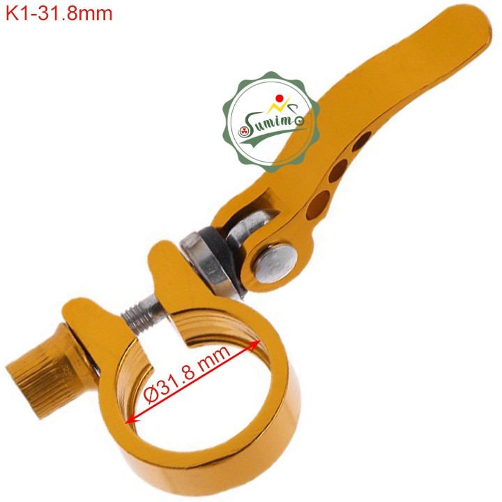 Khóa cốt yên xe đạp K1-31.8mm tay bẻ nhôm