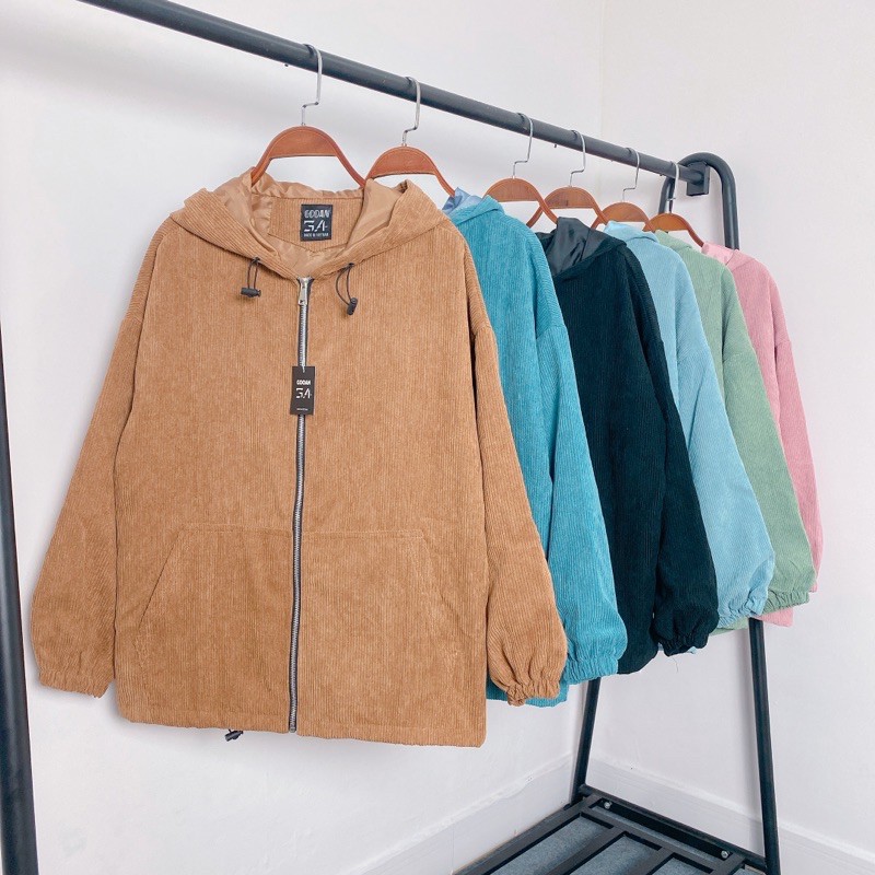 [Mã WASKT304 giảm 15% tối đa 30K đơn 99K] Gooan- Áo khoác nhung Gân M3 | BigBuy360 - bigbuy360.vn