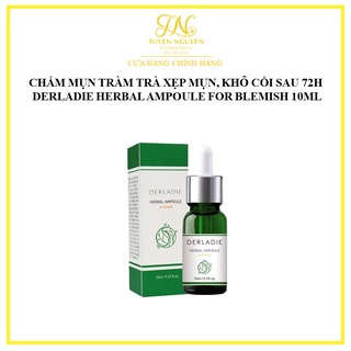 Chấm Mụn Tràm Trà Xẹp Mụn, Khô Cồi Sau 72H Derladie Herbal Ampoule For Blemish 10ML