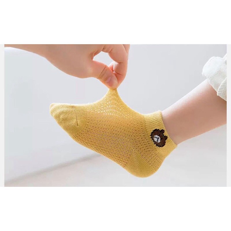 Sét 5 tất lưới sơ sinh siêu đẹp cho bé