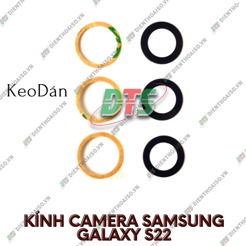 Mặt kính camera samsung s22 có sẵn keo dán