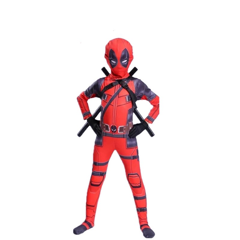 Bộ trang phục hóa trang nhân vật Deadpool dành cho người lớn/ trẻ em nhân dịp Halloween