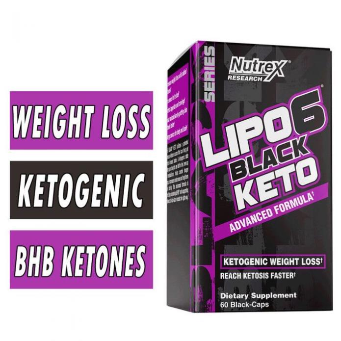 Lipo 6 Black Keto Hỗ Trợ Chuyển Hóa Mỡ Thành Năng Lượng Giúp Đốt Mỡ Giảm Cân An Toàn Nutrex Lipo6 Black Keto 60 Viên