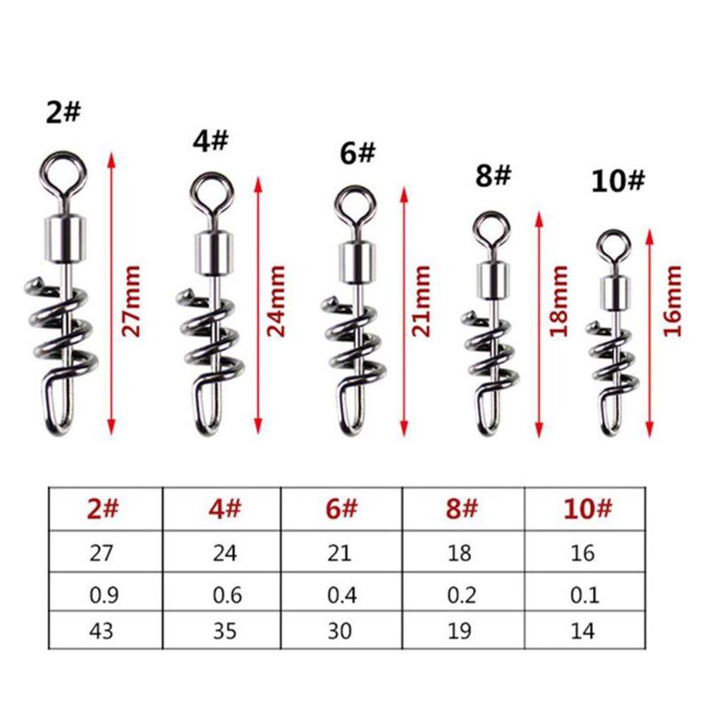 MUVAKO Bộ 20 Móc Nối Câu Cá Bằng Thép Không Gỉ Chất Lượng Cao