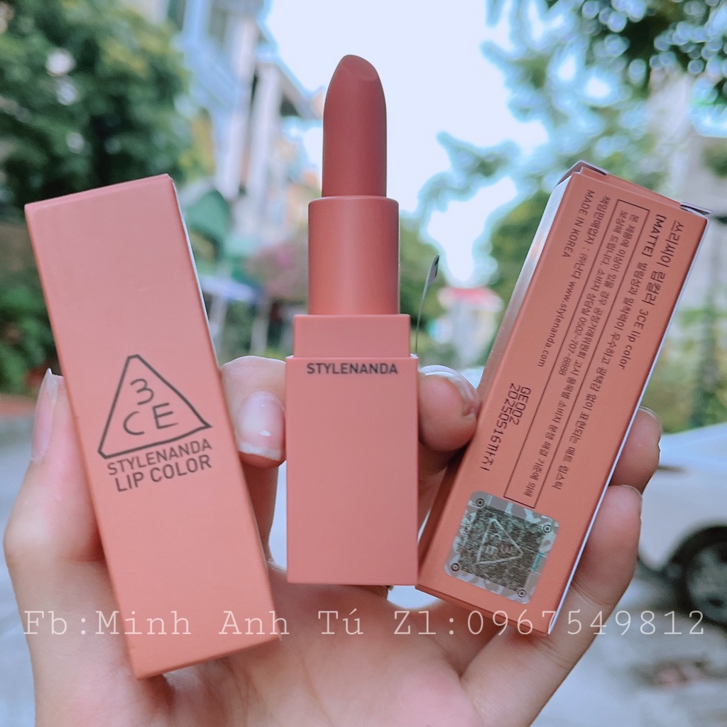 Son 3CE 219 Mood Recipe Matte Lip Color Màu Nude [Chính Hãng]