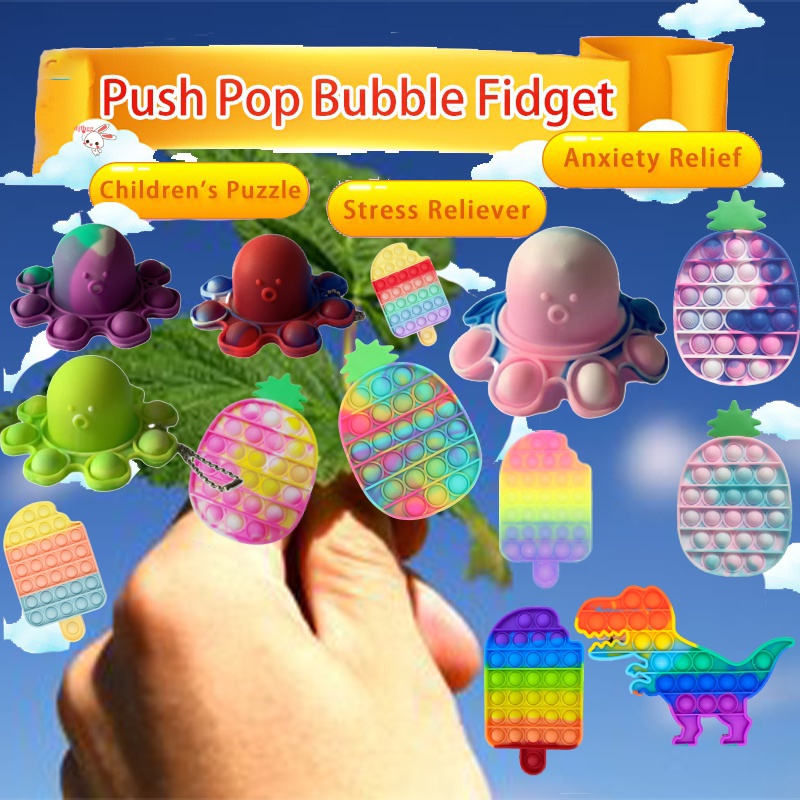 Push Pop It giá rẻ nhất mini fidget Đồ chơi giải trí thông minh, Đẩy bong bóng Giúp giảm căng thẳng hiệu quả cho người lớn, trẻ em